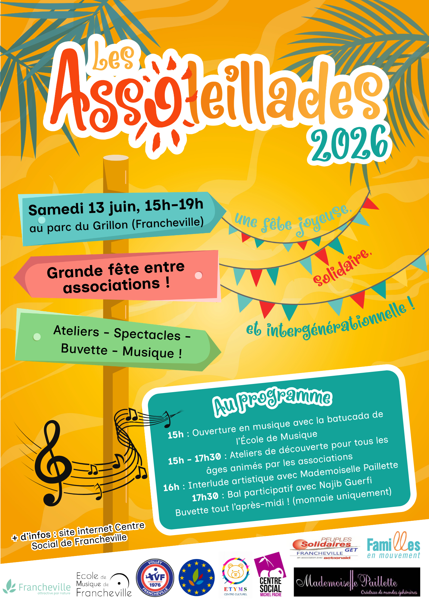 Affiche événement Les Asso'teillades 2026.