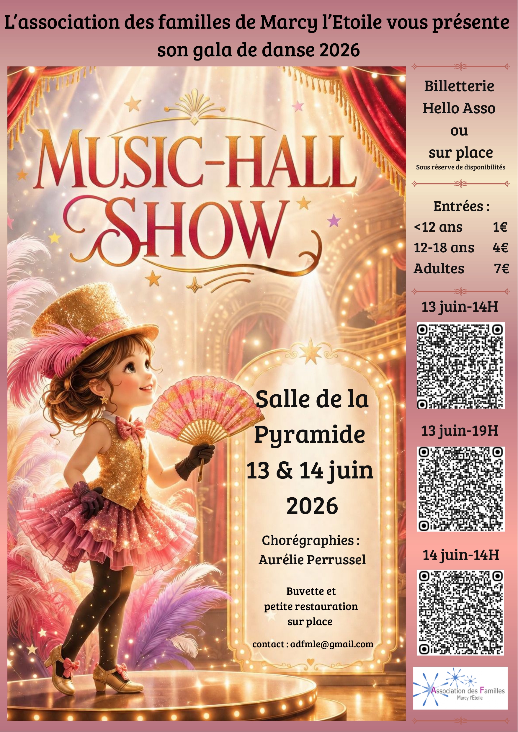 Affiche du gala de danse 2026