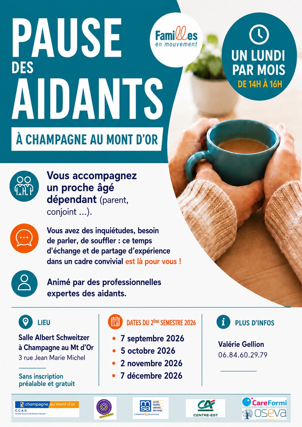 Affiche Pause des aidants à Champagne-au-Mont-d’Or