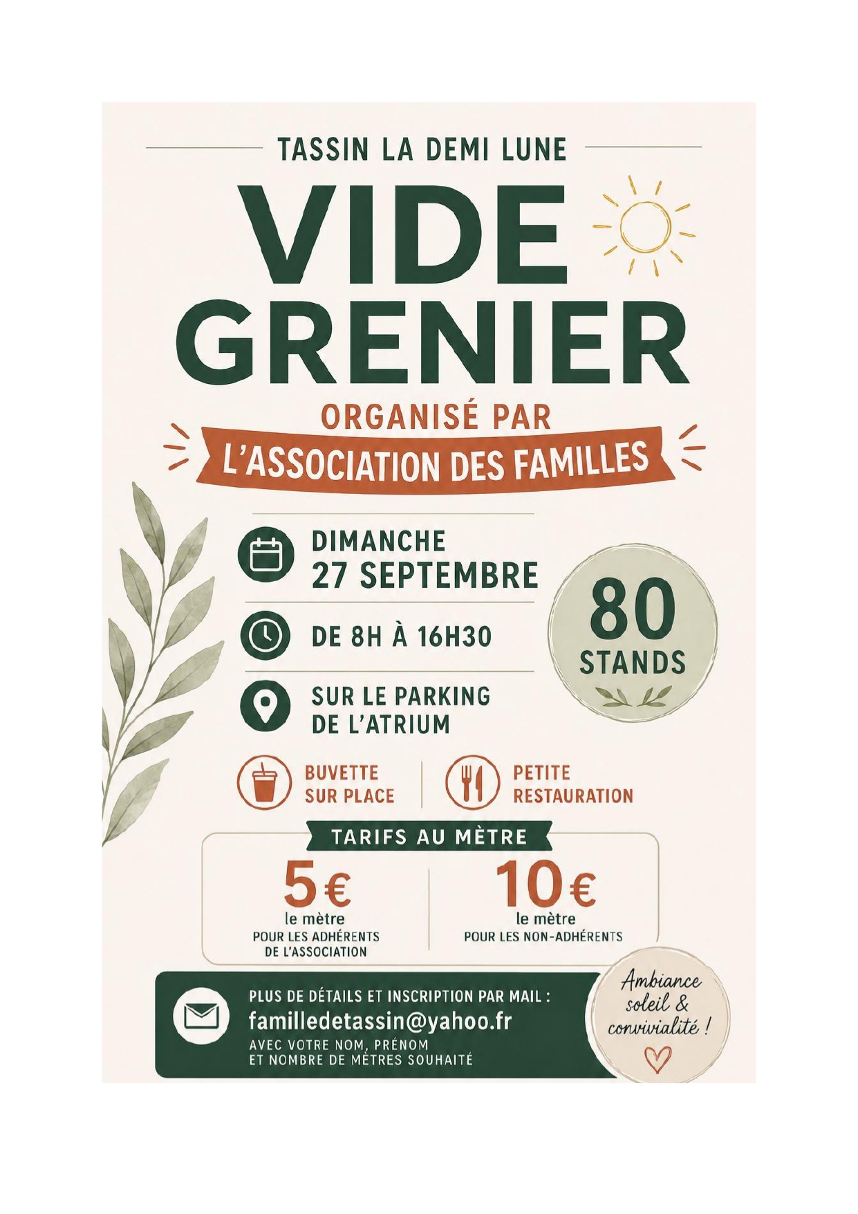 Tassin Affiche du vide-grenier de Tassin-la-Demi-Lune